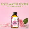 ROSE WATER TONER by Teak Naturals, 100% Organic Natural Moroccan Rosewater (Chemical Free) 4 oz