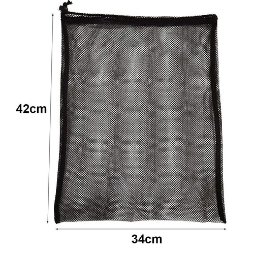 Youkang Nylon Mesh Drawstring Bag - Mesh Ditty Bag for Equipment Storage Nylon Travel Bag with Drawstring Cord Lock Closure Net Bag for Toys,Shoe,Basketball ,Golf Balls, Laundry Bag Pack Of 4