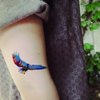 TAFLY Temporary Tattoo Color Eagle Animal Tattoos Stickers Big Men Waterproof Body Arm Tattoos 5 Sheets