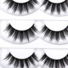 Aillen False Eye Lashes, 100% Handmade Wispy Mink Lashes Fluffy Eye Lashes Natural Look 6D Volume Fake Eyelashes Pack,Eye Lashes for Every Type of Face, 6D/01