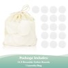 wegreeco Cotton Rounds Reusable - Reusable Bamboo Makeup Remover Pads - Bamboo Cotton Cloth for Removing Makeup - Reusable Facial Pads Cotton Rounds (Cotton Velour, White)