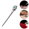 Blue Gold Chinese tide Hair Stick Retro Wooden Hairpin Flower Hair Chopsticks Vintage Tassel Hair Stick Wedding Party Hair Stick Hanfu Hairpins and Accessories