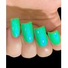 Polish Me Silly Slimey Glow - Neon Green Blue NEON Glow Pop Collection Multi Color Shifting: Mylar Oil Slick Indie Nail Polish