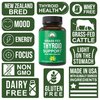 Raw Desiccated Thyroid Supplement. Grass Fed New Zealand Beef Neck & Thyroid Gland Capsules for Women and Men. Ancestral Living Ethically Sourced Bovine Supplements for Energy and Metabolism Support