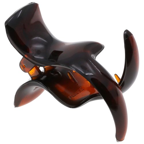 Camila Paris CP2423 French Hair Clip for Women, 2 Teeth Ponytail Holder, Tortoise Shell, Girls Hair Claw Clips Jaw Fashion Styling Hair Accessories for Women, Strong Hold No Slip Grip, Made in France
