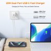 Essri for i Phone 15 Charger, 3 Pack Dual Port QC + PD 3.0 USB Power Fast Wall Charger with USB C Cable 6ft for iPhone 15 15 Pro 15 Pro Max Pad Pro,for AirPods and More