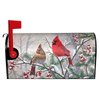 Winter Mailbox Covers Magnetic Bird Mailbox Cover Winter Mailbox Cover Magnetic Mailbox Wraps Standard Size 18" X 21" Holiday Garden Mailboxs Decorations for Outside
