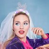 EARENT Light Up Bride to Be Veil Headband Led White Tulle Headpiece Short Wedding Veils Bridal Shower Gift Bachelorette Party Decorations for Women (B-Silver)