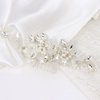 Wedding Bridal Hair Comb Rhinestone Hair Pieces for Brides Pearl Bridal Hair Pins Crystal Headpiece Wedding Silver Hair Accessories for Brides YISSION