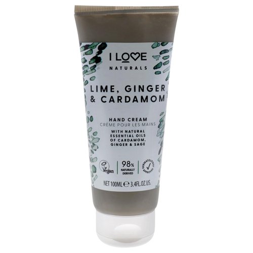I Love Naturals Lime, Ginger, and Cardamom Hand Lotion - Hand Lotion for Dry Skin - Moisturizing Lotion with Shea Butter and Coconut Oil - 3.38 oz