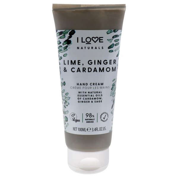 I Love Naturals Lime, Ginger, and Cardamom Hand Lotion - Hand Lotion for Dry Skin - Moisturizing Lotion with Shea Butter and Coconut Oil - 3.38 oz