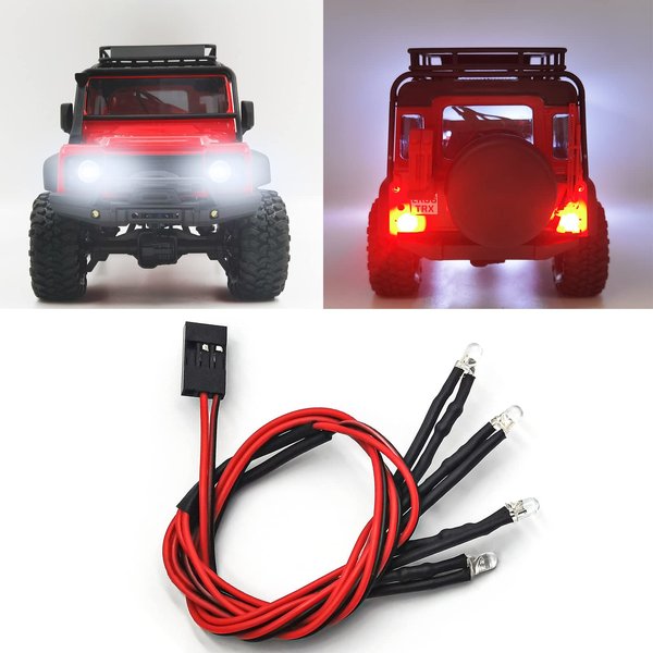 Benedict Harry Headlights Taillights LED Lights Kit for 1/18 RC Crawler TRX4M Upgrade