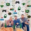 MIAHART 34 Pieces Video Game Party Hanging Swirls Decorations Foil Ceiling Streamers for Video Game Themed Birthday Party Decorations