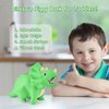 PJDRLLC Dinosaur Piggy Bank for Kids, Unbreakable Plastic Money Coin Bank for Boys and Girls, Great Gifts for Birthday, Easter, Baby Shower (Green)