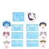 Salmue Face Painting Stencils, Face Paint Stencils for Kids and Adults, 7pcs/Set Reusable Tattoo Stencils Glitter Temporary Tattoos Templates Body Painting Facial Makeup Tattoo Design Tools