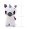 Wish Me Pets - Light Up LED Stuffed Animals - Mini Purple Unicorn with Glowing Purple Horn