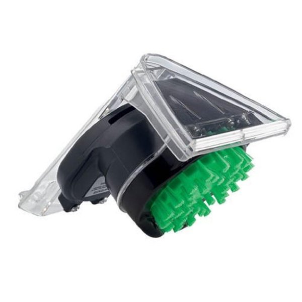 Hoover SpinScrub Stain Remover Hand Tool, Vacuum Powered Brush Attachment, Upholstery and Stair Cleaner, FH01000,Green/Black