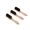 3Pcs Wood Beard Brush Broken Hair Brush, Vintage Oil Head Hair Brush Barber Cleaning Brush Cleaning Tool