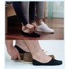 ADFOLF 6 Pack Mens No Show Socks Casual Low Cut Thin Loafers Non Slip Boat Liners (Black+Grey, 9-13)