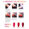 VENALISA Dark Red Gel Nail Polish, 12ml Claret-Red Gel Polish Deep Red Color Soak Off UV LED Nail Gel Polish Nail Art Starter Manicure Salon DIY at Home, 0.43 OZ