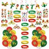 Zeuku Cinco de Mayo Decorations, Cinco de Mayo Party Favors Decor for Kids Adults, Mexican Fiesta Party Decorations Backdrop, Mexican themed Party Supplies for Home with Balloons, Stickers, Paper