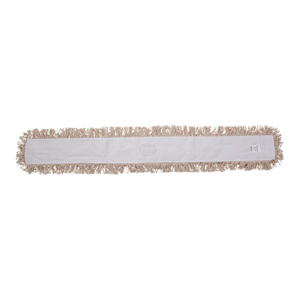 Boardwalk BWK1360 60 in. x 5 in. Hygrade Cotton Industrial Dust Mop Head - White