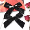 CEELGON 2PCS 5" Big Velvet Bows Black Toddler Hair Clips Hair Bows Accessories For Little Girl Pigtail Bows