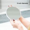 Mavoro Magnifying Mirror with Suction Cups - Triple Suction Cup Stick on Mirror with 10X Magnification. Portable Travel Makeup Mirror, Magnified Cosmetic Mirror (10X)