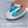 Mini Steam Iron for Travel, 1080W, Dual Voltage, Lightweight Non-Stick Soleplate, Portable Travel Steam Iron, White-Teal