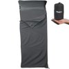 Frelaxy Sleeping Bag Liner, XL Travel Sheet & Camping Sheet for Backpacking, Hotel, Hostels & Traveling, Comfy & Easy Care, Full-Length Zipper/No Zipper, 4 Seasons Warm Cold Weather