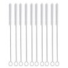Long Straw Brush, Nylon Pipe Tube Cleaner 10-ihch X 2/5-inch Set of 10