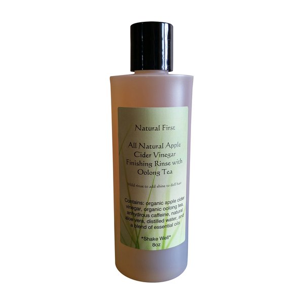 Natural First Organic Apple Cider Vinegar Finishing Rinse w/Oolong Tea to Add Shine to Dull Hair