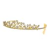 SAMKY Gold Bridal Tiara Crown with Rhinestone Wedding Headpiece Bride's Crystal Hair Accessories for Woman
