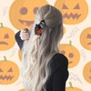 Halloween Hair Claw Clip，Mask Ghost Face Hairpin Funny Ponytail Clip Scream Grimaces Scary Styling Hair Accessories for Women (Style 4)