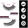 SYlashes False Eyelashes 12mm Faux Mink Lashes Natural Look Cat Eye Lashes Fluffy Soft Wispy Luxury Volume Fake Lashes 10 Pairs Pack