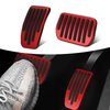 ZBGUN 2 PCS Automotive Accelerator Brake Pedal Combination, Alloy Rubber Strip Anti-Skid Sports Style Pedal, Modified Decorative Accessories, Compatible with 2019-2024 Tesla Model 3 Model Y (Red)