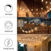 Banord 29FT Globe Outdoor String Lights, Shatterproof Patio Lights with 15 Dimmable Plastic Bulbs, Waterproof Hanging Lights String for Porch Backyard Cafe, E12 Socket Base