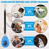 Dog Training Clicker with Wrist Strap - OYEFLY Durable Lightweight Easy to Use, Pet Training Clicker for Cats Puppy Birds Horses. Perfect for Behavioral Training 2-Pack (Red and Blue)
