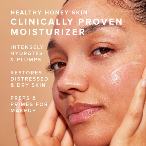 Farmacy Ceramide Face Moisturizer - Honey Halo Hydrating Facial Moisturizer for Dry Skin - Plumps, Soothes + Restores Skin with Potent Ceramides + Buckwheat Honey for a Dewy, Healthy Glow (25ml)