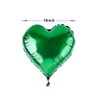 AnnoDeel 20pcs 18inch Green Heart Balloons, Mylar Star Foil Balloons for Wedding Birthday Baby Shower Spring Green St. Patrick's Party Supplies Mardi Gras Party Decorations