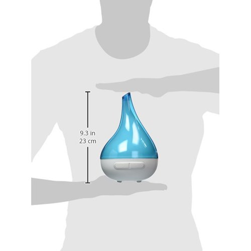 QUOOZ Lull Ultrasonic Aromatherapy Essential Oil Diffuser, High Capacity Diffuser with Auto Shut- Off