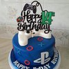 1 PCS Video Game Happy 14th Birthday Cake Topper Glitter Video Game Cake Pick Game On Controllers Fourteen Cheers to 14 Years Cake Decoration for Happy 14th Birthday Party Supplies Green