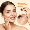 SilkyShark Vitamin C Facial Essence (1 Fl, Oz), Antiaging Serum & Eye Serum with Vitamin C, Hyaluronic Acid, Vitamin E Serum, Radiance Serum, Boosts Skin Collagen