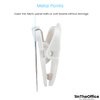 1InTheOffice White Cubicle Wall Clips, Cubicle Clips for Fabric Walls, Cubicle Clips, 20 Pack