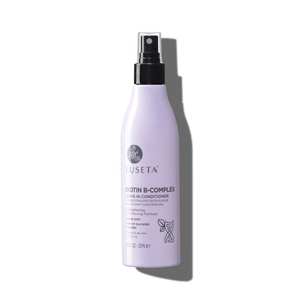 Luseta Biotin B-Complex Leave in Conditioner for Dry Hair - Hair Loss Treatment for Thinning Hair With Biotin Caffein and Argan Oil for Men & Women 8.5Fl Oz