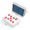 Timenued Playing Cards 4 Pack,Plastic Waterproof Playing Cards Bulk for Adults and Seniors,4 Decks of Poker Cards Professional Set, Standard Poker Size Regular Index(2 Blue+ 2 Red)