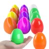 AOMINGGE Plastic Easter Eggs Surprise Toys Colorful Eggs, Crafts Basket Stuffers for Party Hunt Games (12)
