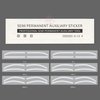 6 Pairs Eyebrow Tattoo Auxiliary Stickers Disposable Adhesive Eyebrow Template Sticker Women Disposable Adhesive Eyebrow Template Sticker (6 Pairs Brow Stickers)