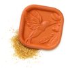 JBK Pottery Terra Cotta Brown Sugar Saver, Preserver, Brown Sugar Softener for Cookies, Dried Fruits and More! - Hummingbird Design