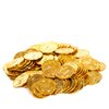 Vonokee 120 Pieces Plastic Pirate Coins,Fake Gold Coin for Halloween,St. Patrick's Day,Treasure Hunts,Party Favors
